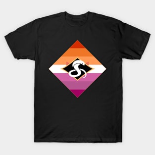 Red Team Lesbian Flag T-Shirt